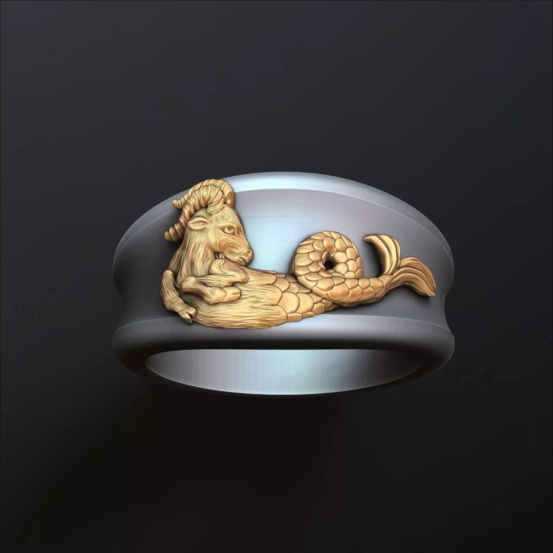 Zodiac Horoscope Capricorn Ring