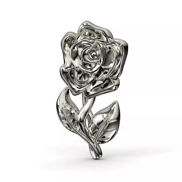 Pendant Rose collar rosa