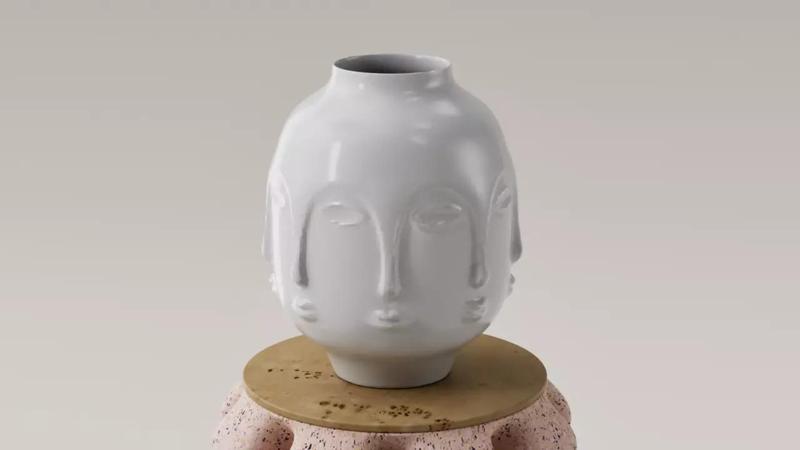 FLORERO - JARRON DECORATIVO CARA