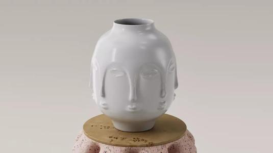 FLORERO - JARRON DECORATIVO CARA