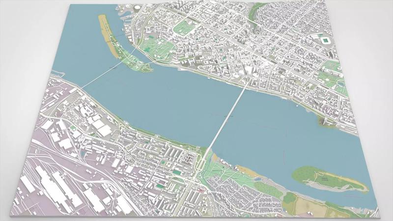 Cityscape Dnipro Ukraine