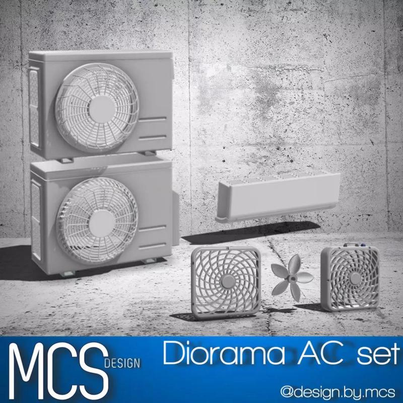 Diorama Air Conditioner Units AC sets
