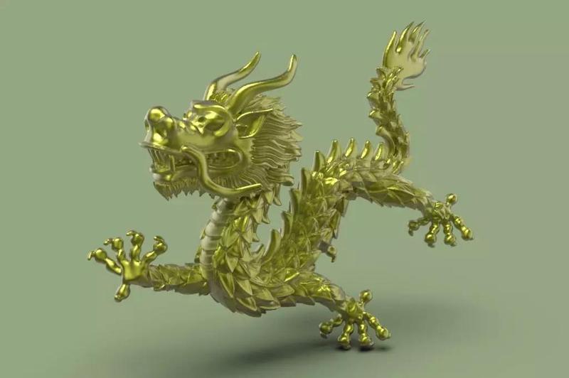 Dragon sculpture jewelry pendant