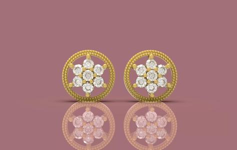 Gold Tops Earring - 0020