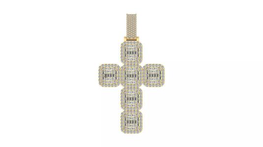 Luxury Iced-Out Cross Pendant
