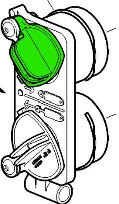 Dust cover for John Deere ST67856 hydraulic coupler