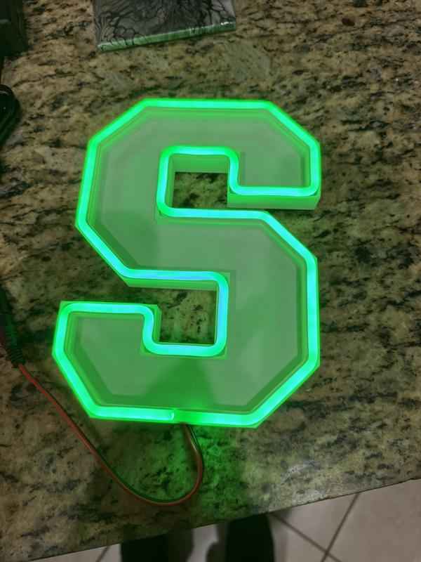 MSU Michigan State University Spartan Neon LED Sign - 220x220x220