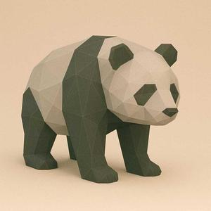🐼 Low Poly Panda 3D Model – STL for 3D Printing
