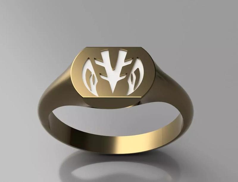 White Power Ranger Signet Ring