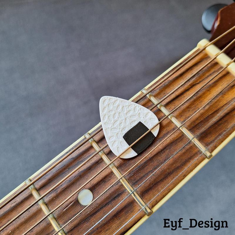 Fun Guitar Picks: Onigiri Sushi