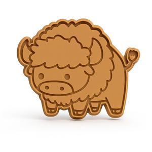 CUTE BISON COOKIE CUTTER 2