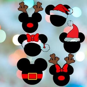 Christmas Disney Heads Cookie Cutter Set