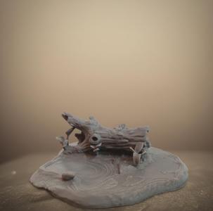 Cozy Log Hideout: Swamp/Pond Terrain & Diorama