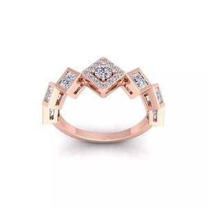 Woman Engagement Ring 3d Model and Render 38