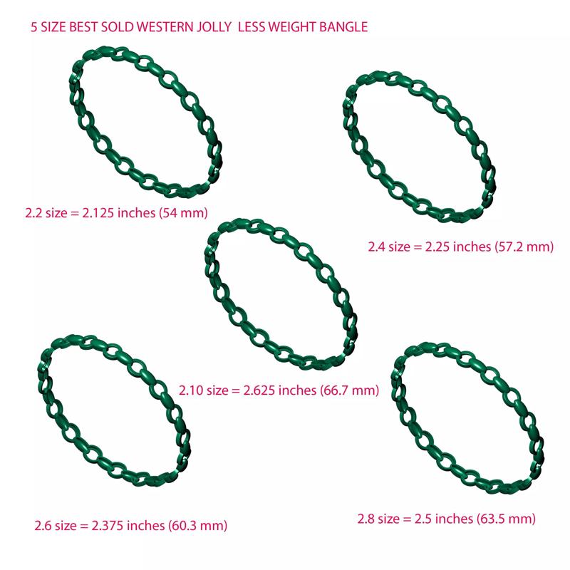 5 SIZE BEST SOLD WESTERN JOLLY  LESS WEIGHT BANGLE 3D Model Collection