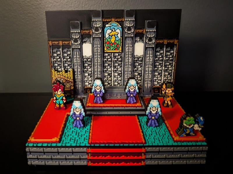 Chrono Trigger Cathedral Scene Diorama