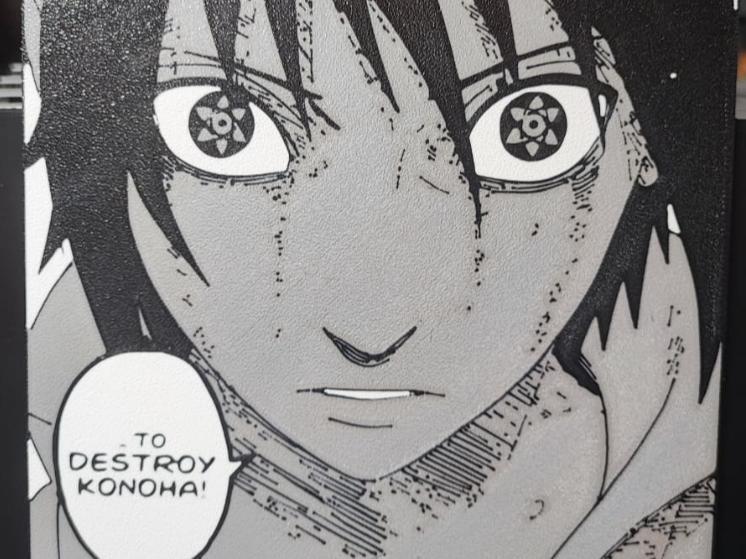 Sasuke Ushiha - (Hueforge-style)