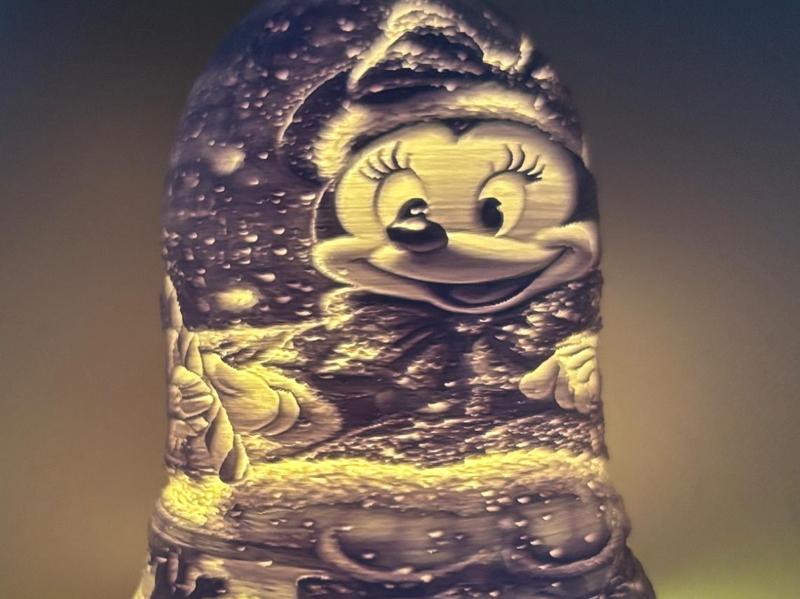 LED Tea Candle of Minnie Christmas Bell