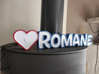 Romane, Luminous First Name, Lighting Led, Name Sign