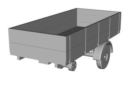 mh3 trailer 13ft-6ft open 1/120 scale