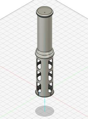 Lint Fur Roller Handle (support-free printing)