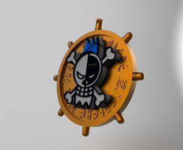 one piece keychain Cyborg Franky
