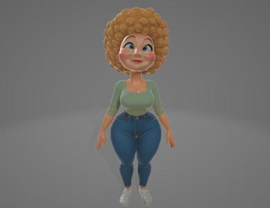 Lola the Radiant – Curvy Cartoon Figure