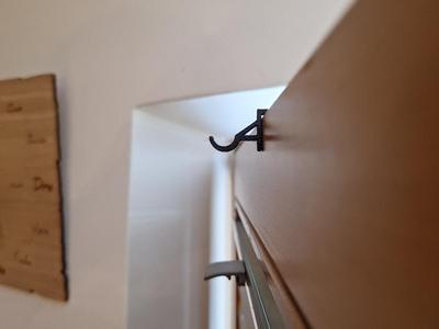 Decorative hook for windows with blinds
