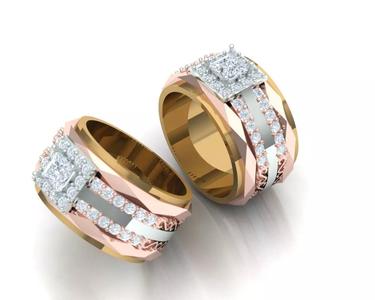 Solitaire Wedding Engagement Women Ring 3D print model