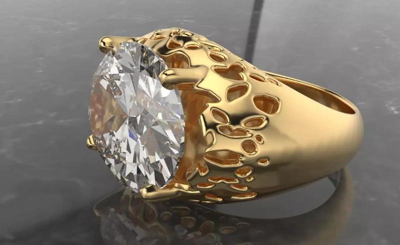 stars ring gem cut oval 16x10mm