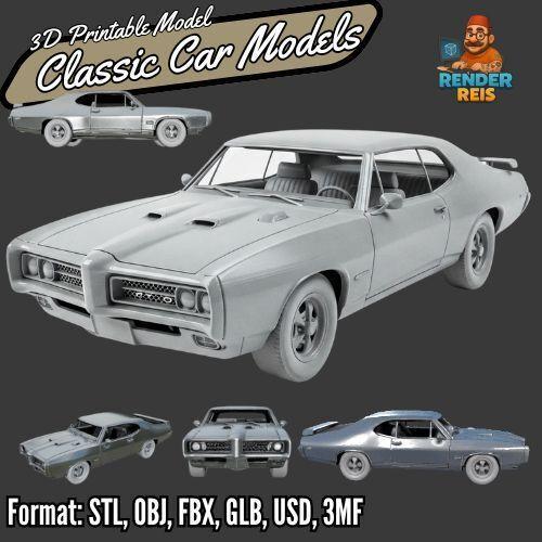 1970 Plymouth Barracuda – Muscle Car Icon (3D Printable Model)