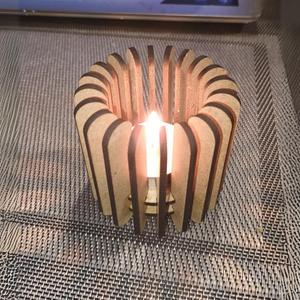 modern tea light holder made of 3mm plywood