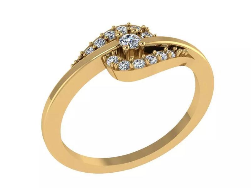 Ring393 diamond ring gold