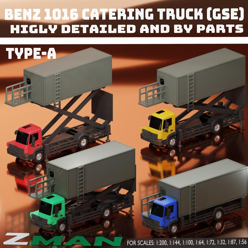 CATERING TRUCK BENZ 1016 (5 IN 1) V1 TYPE-A