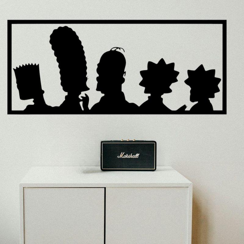 The simpson family wall art sculpture 2D