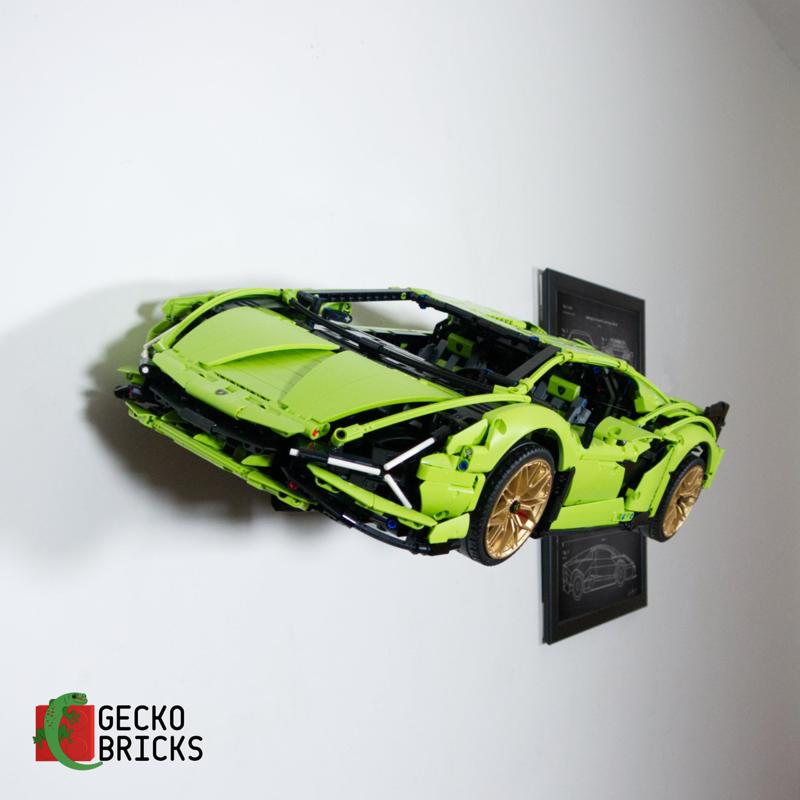 Wall mount for Technic Lamborghini Sian FKP 37 42115