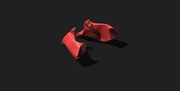 Ducati Aprilia BMW 100mm Brake Caliper Cooling Ducts Ergonomic Aero