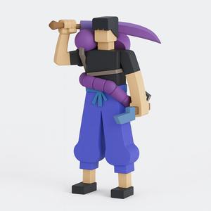 Toji Fushiguro – Stylized Figure (Jujutsu Kaisen) | 3D Printable