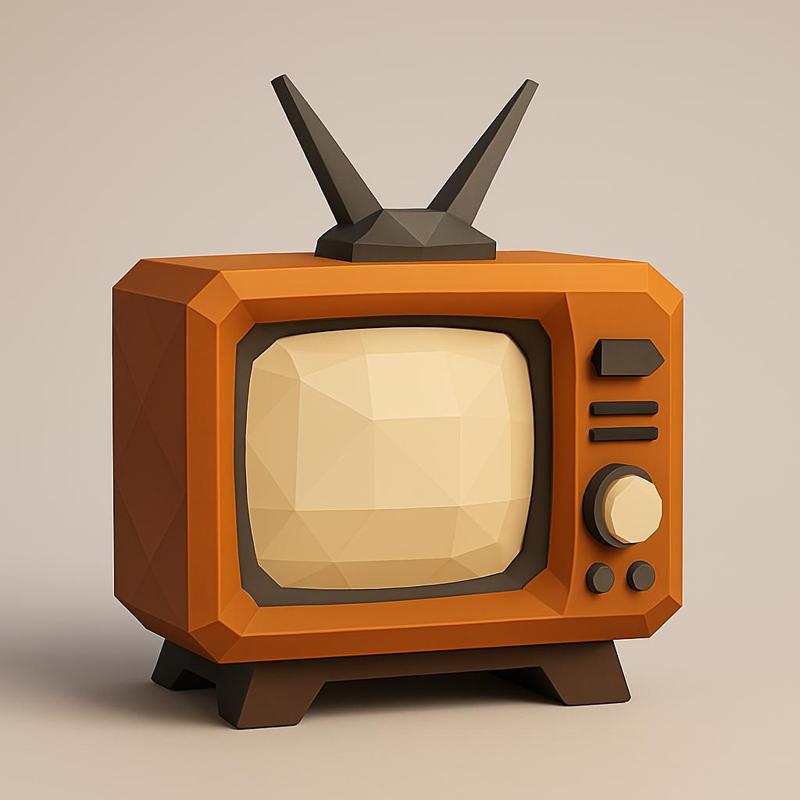 Polygonal Retro TV