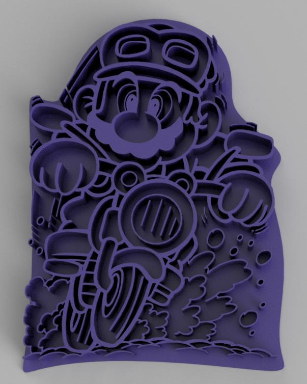Mario Bross 3D Motorbike Cutter - Ideal for Baking and Themed Crafts