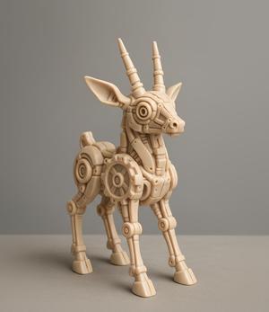 Mechanical Deer Sculpture