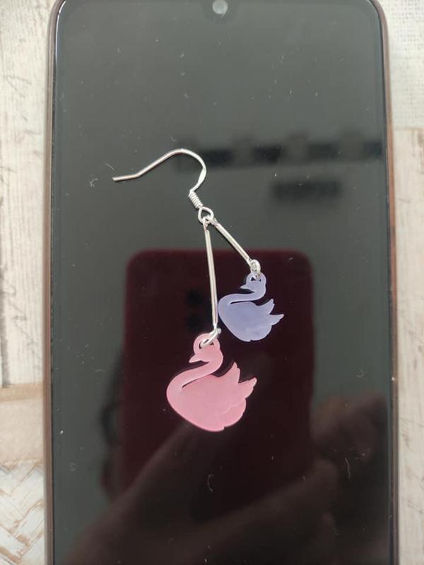 swan earrings