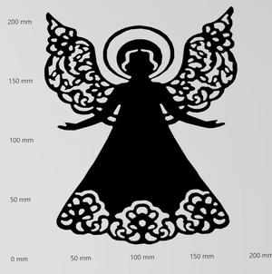 Wandtattoo Weihnachten Engel