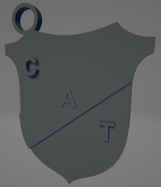 Llavero bicolor de Club Atlético Temperley