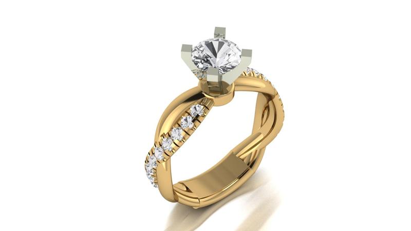 Twist Ring STL 3D Model for 3D Printing