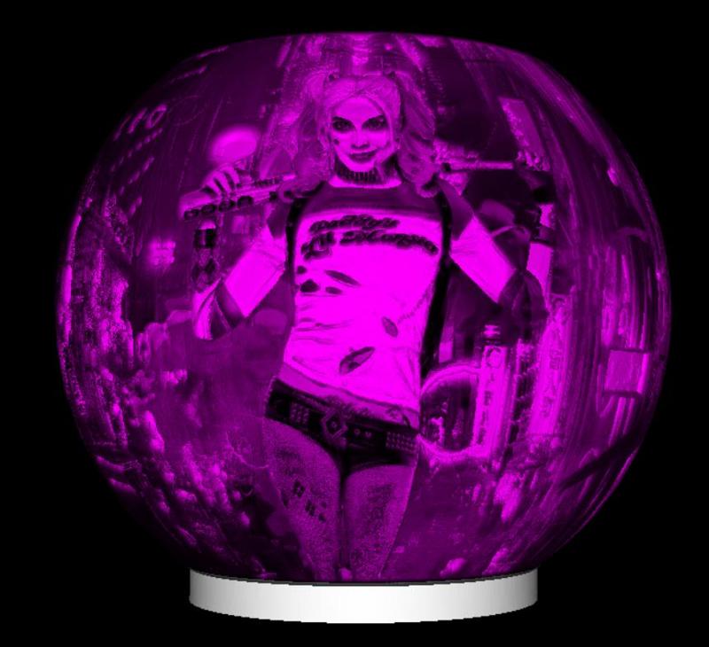 SPHERE NIGHT LIGHT HARLEY QUINN LITHOPHANE