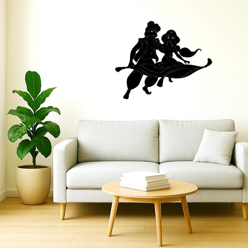 aladdin and jasmine wall decoration