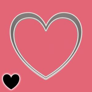 Valentine's day cookie cutters - heart (blank) (style 33)