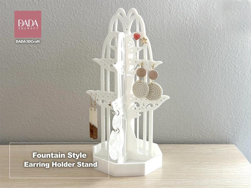 Elegant Fountain Earring Holder Stand