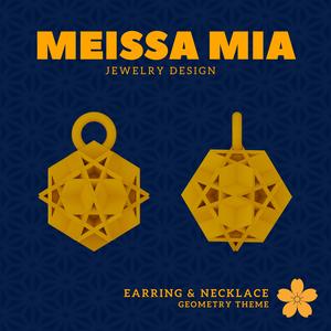 07. Great Dodecahemicosahedron - Geometric Glow – 3D Print File for Earrings & Necklace - Versi-Regular Polyhedra Earring - Geometric Earring - Sacred Geometry Necklace Fashion Statement - Versi-Regular Polyhedra